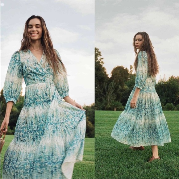 Christy Dawn Dresses & Skirts - Christy Dawn NWT Noah dress morning gladiola blue floral print coastal cowgirl